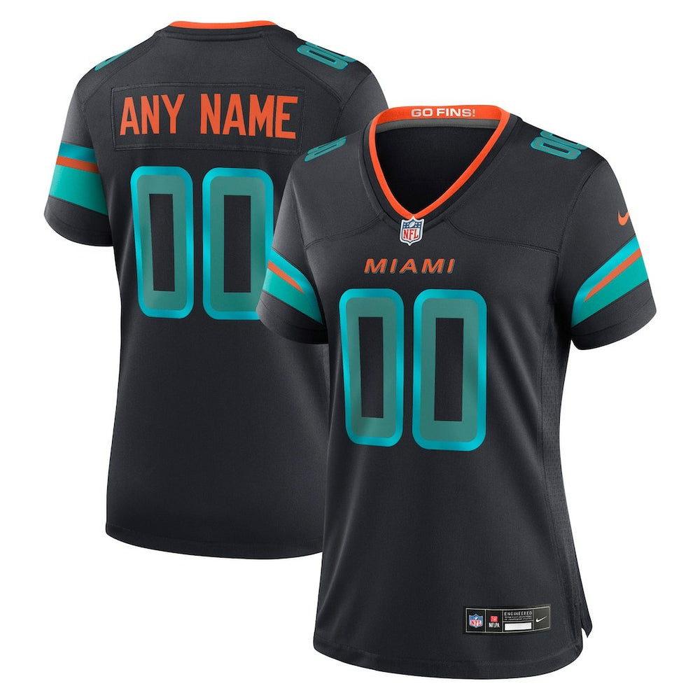 Women's 2025 Rivalries Collection Custom Game Jersey - Miami Dolphins Jerseys