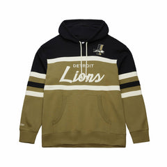 Vintage Logo Head Coach Hoodie - Detroit Lions Hoodies
