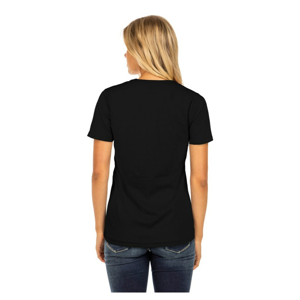 Black Chicago Cubs New Era Women's Día de los Muertos V-Neck T-Shirt