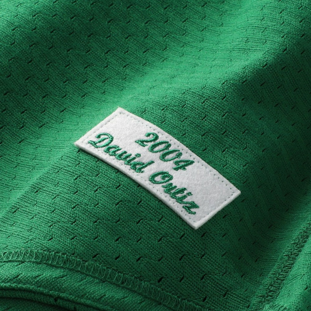 Kelly Green David Ortiz Boston Red Sox Mitchell & Ness Big & Tall Cooperstown Collection Mesh Batting Practice Jersey