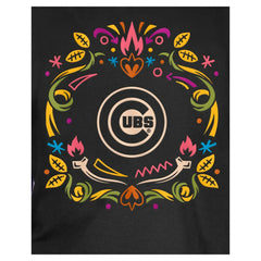 Black Chicago Cubs New Era Youth Día de los Muertos T-Shirt