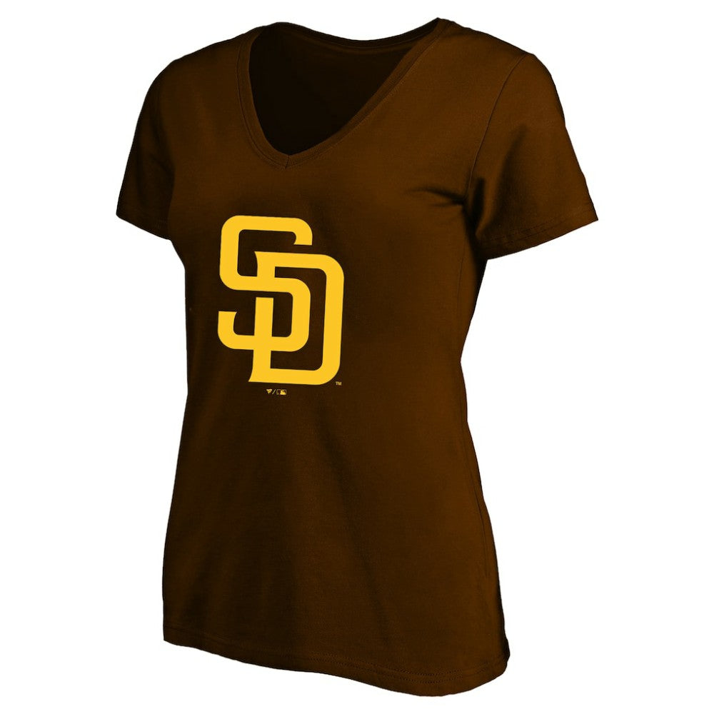 Brown Fernando Tatis Jr. San Diego Padres Profile Women's Plus Size Name & Number V-Neck T-Shirt