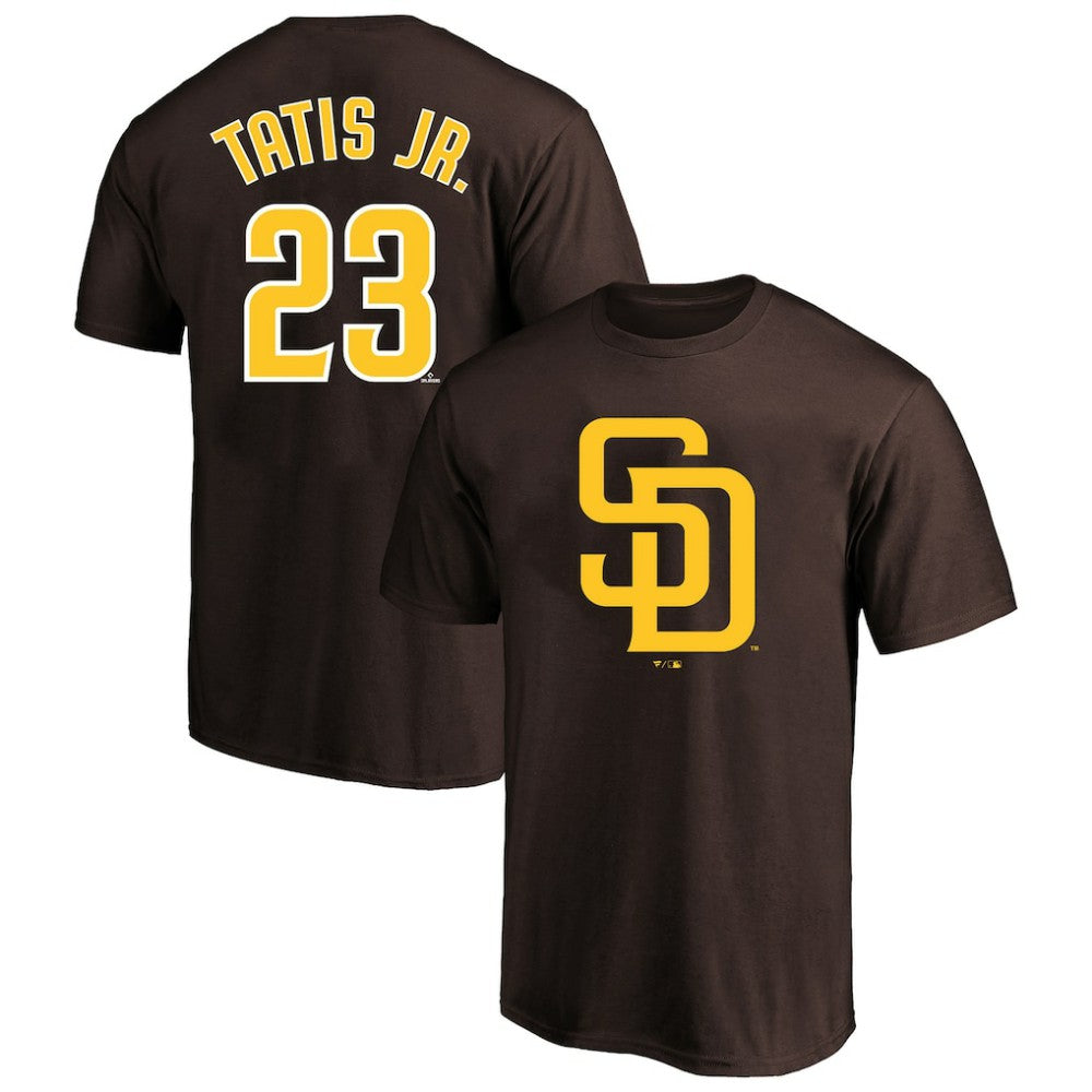 Brown Fernando Tatis Jr. San Diego Padres Profile Big & Tall Player Name & Number T-Shirt