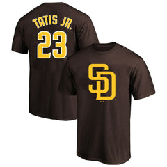 Brown Fernando Tatis Jr. San Diego Padres Profile Big & Tall Player Name & Number T-Shirt