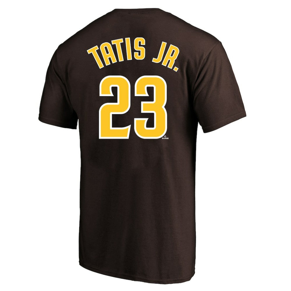 Brown Fernando Tatis Jr. San Diego Padres Profile Big & Tall Player Name & Number T-Shirt
