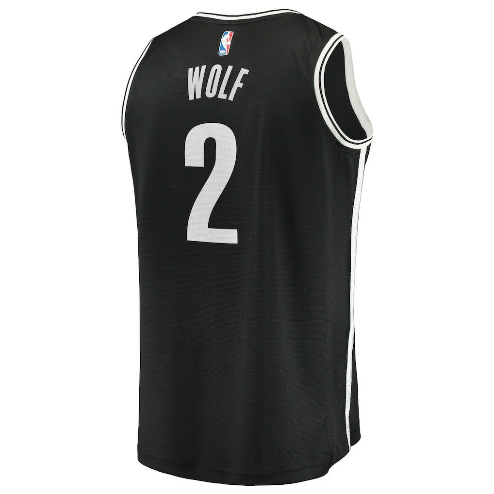 Fanatics Daniel Wolf Brooklyn Nets Youth Fast Break Replica Jersey