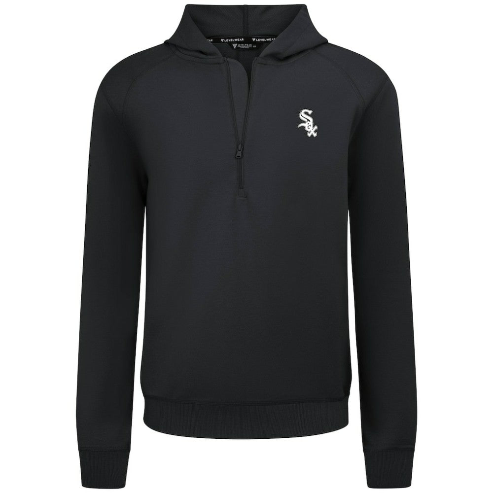 Black Chicago White Sox Levelwear Technic Insignia Quarter-Zip Hoodie