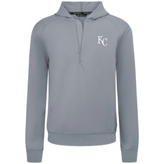Gray Kansas City Royals Levelwear Technic Insignia Quarter-Zip Hoodie