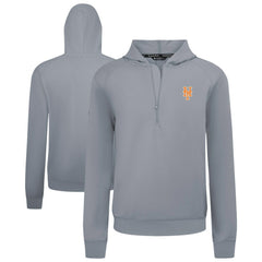 Gray New York Mets Levelwear Technic Insignia Quarter-Zip Hoodie