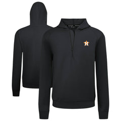 Black Houston Astros Levelwear Technic Insignia Quarter-Zip Hoodie