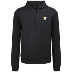 Black Houston Astros Levelwear Technic Insignia Quarter-Zip Hoodie