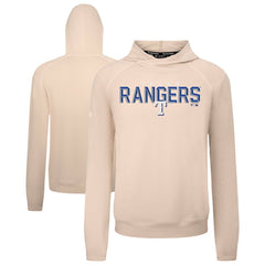Khaki Texas Rangers Levelwear Mandate Carve Tri-Blend Hoodie