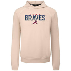 Khaki Atlanta Braves Levelwear Mandate Carve Tri-Blend Hoodie