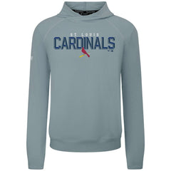 Gray St. Louis Cardinals Levelwear Mandate Carve Tri-Blend Hoodie