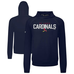 Navy St. Louis Cardinals Levelwear Mandate Carve Tri-Blend Hoodie