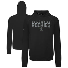 Black Colorado Rockies Levelwear Mandate Carve Tri-Blend Hoodie