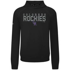 Black Colorado Rockies Levelwear Mandate Carve Tri-Blend Hoodie