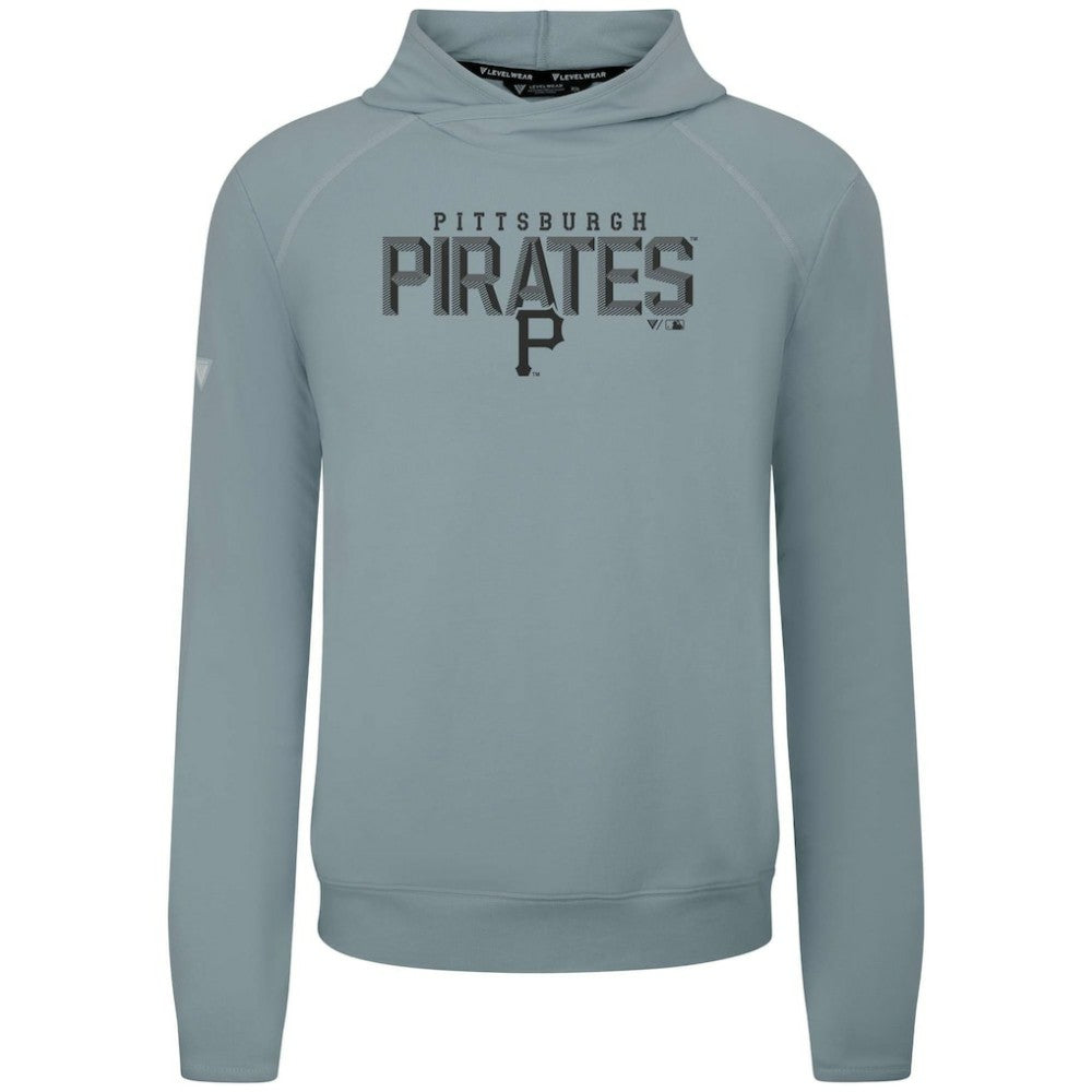 Gray Pittsburgh Pirates Levelwear Mandate Carve Tri-Blend Hoodie
