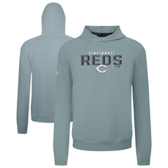 Gray Cincinnati Reds Levelwear Mandate Carve Tri-Blend Hoodie