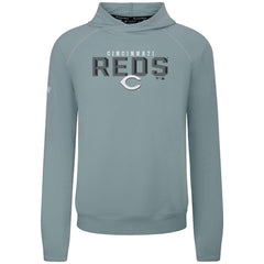 Gray Cincinnati Reds Levelwear Mandate Carve Tri-Blend Hoodie