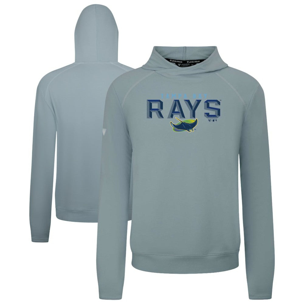 Gray Tampa Bay Rays Levelwear Mandate Carve Tri-Blend Hoodie