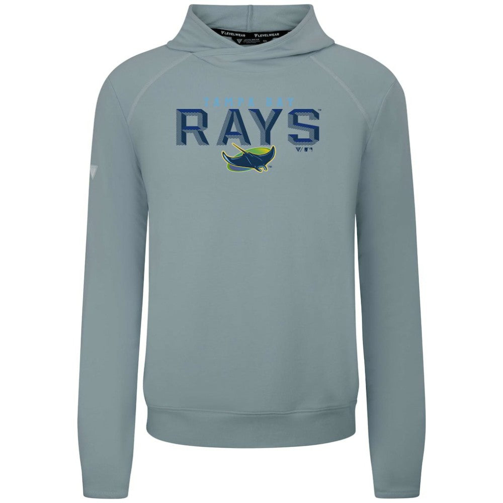 Gray Tampa Bay Rays Levelwear Mandate Carve Tri-Blend Hoodie