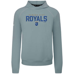 Gray Kansas City Royals Levelwear Mandate Carve Tri-Blend Hoodie