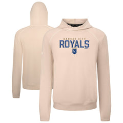 Khaki Kansas City Royals Levelwear Mandate Carve Tri-Blend Hoodie