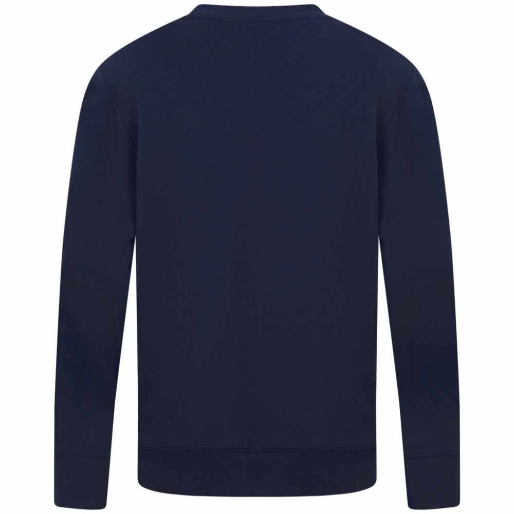 Navy New York Yankees Levelwear Mandate Carve Tri-Blend Sweatshirt