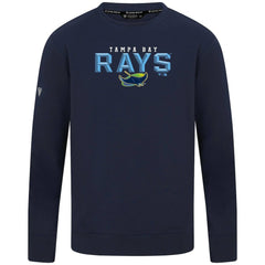 Navy Tampa Bay Rays Levelwear Mandate Carve Tri-Blend Sweatshirt