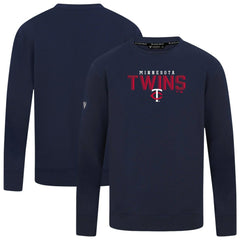 Navy Minnesota Twins Levelwear Mandate Carve Tri-Blend Sweatshirt