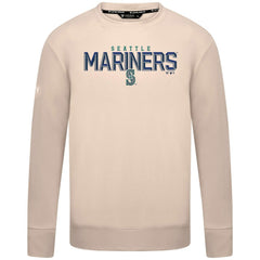 Khaki Seattle Mariners Levelwear Mandate Carve Tri-Blend Sweatshirt