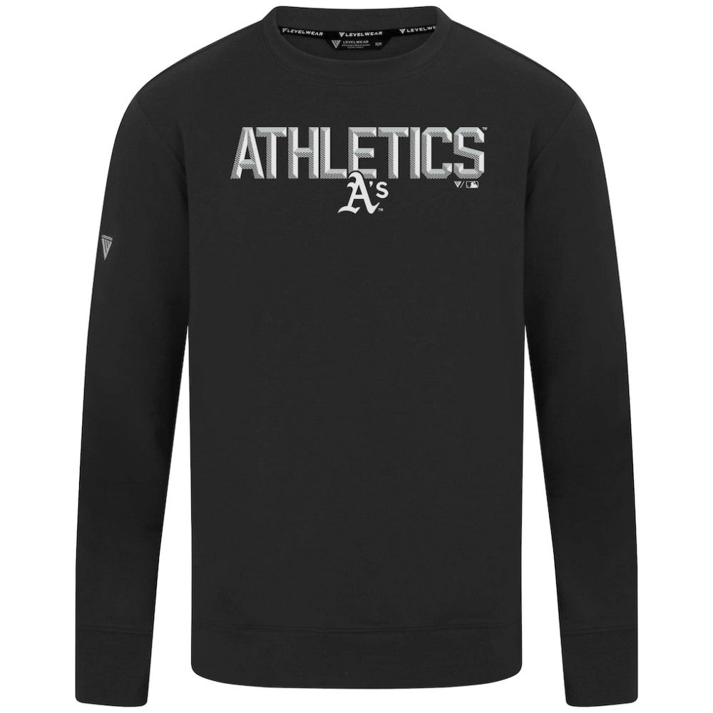Black Athletics Levelwear Mandate Carve Tri-Blend Sweatshirt