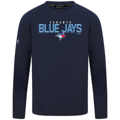 Navy Toronto Blue Jays Levelwear Mandate Carve Tri-Blend Sweatshirt
