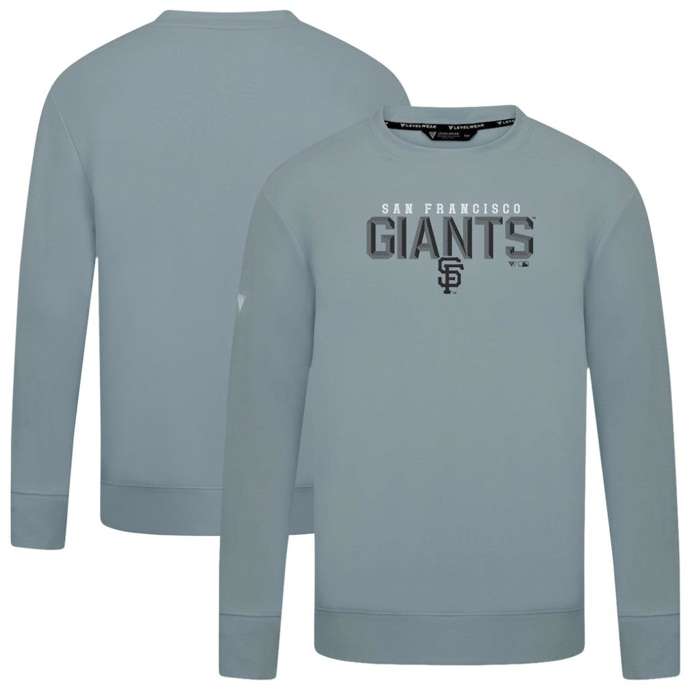 Gray San Francisco Giants Levelwear Mandate Carve Tri-Blend Sweatshirt