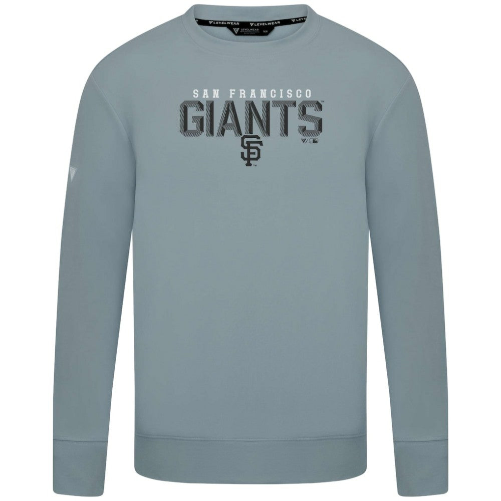 Gray San Francisco Giants Levelwear Mandate Carve Tri-Blend Sweatshirt