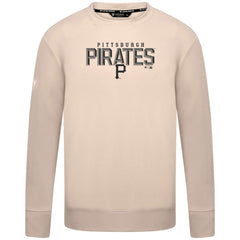 Khaki Pittsburgh Pirates Levelwear Mandate Carve Tri-Blend Sweatshirt