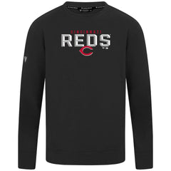 Black Cincinnati Reds Levelwear Mandate Carve Tri-Blend Sweatshirt