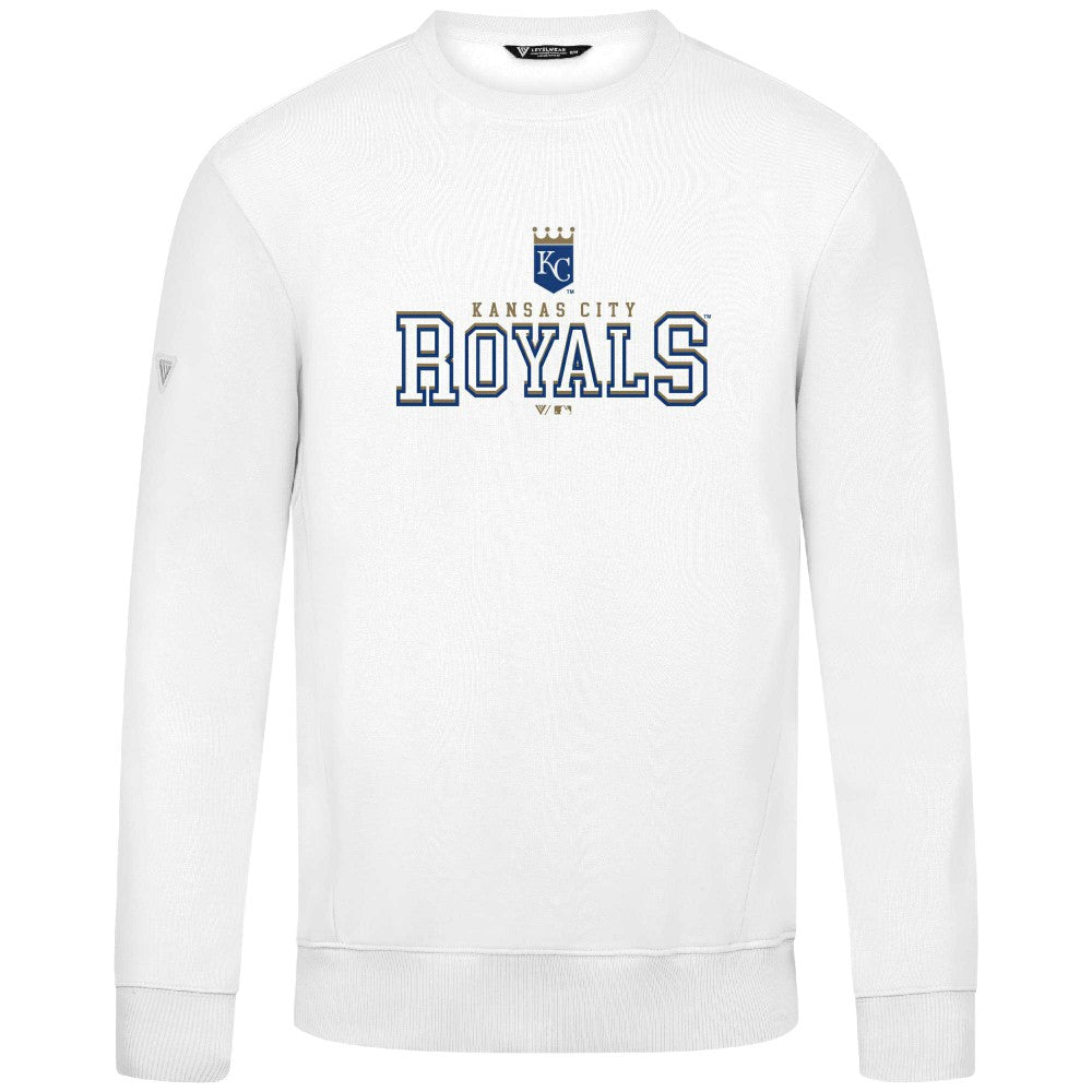 White Kansas City Royals Levelwear Zane Journey Sweatshirt