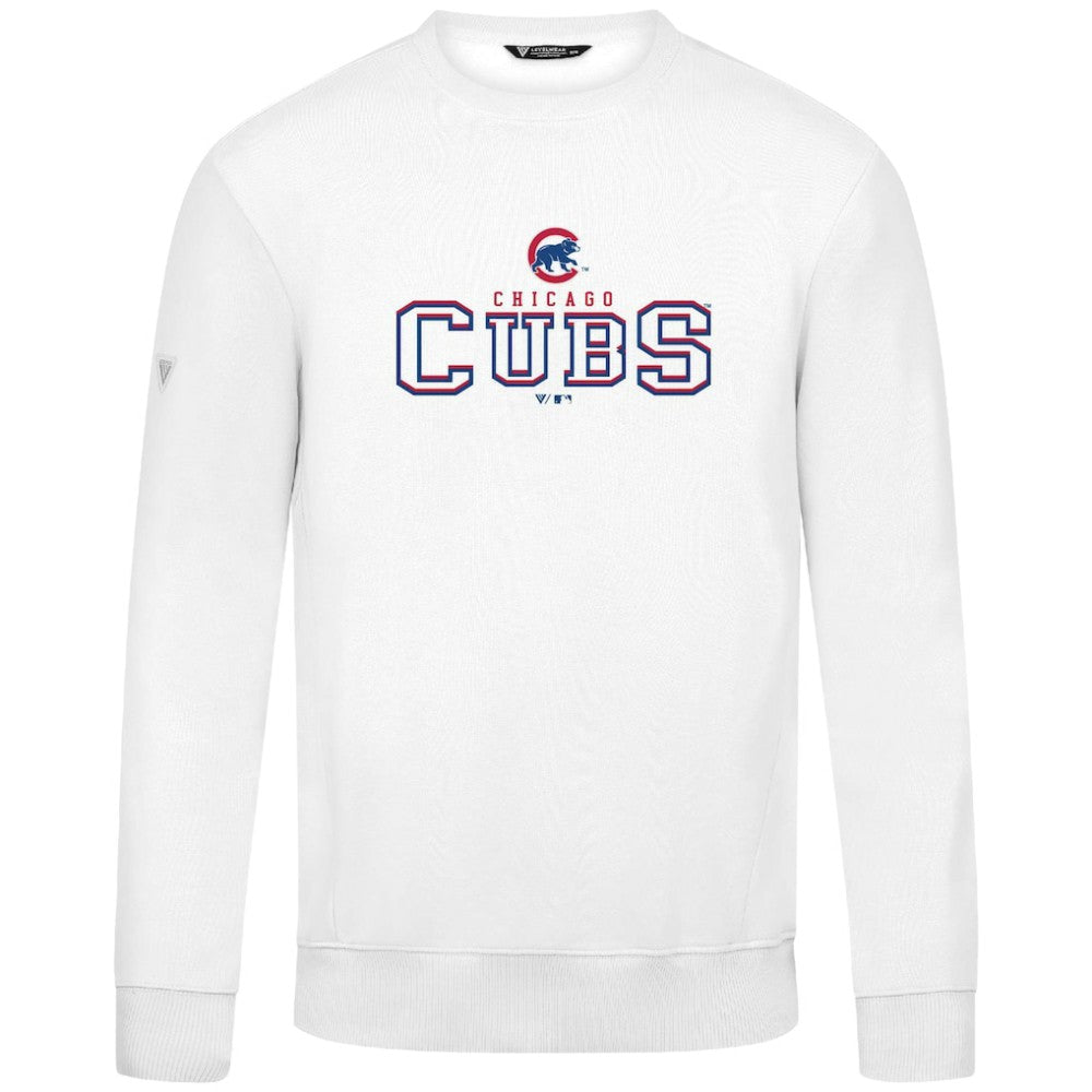 White Chicago Cubs Levelwear Zane Journey Sweatshirt