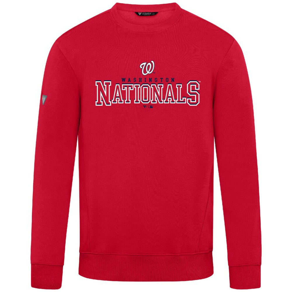 Red Washington Nationals Levelwear Zane Journey Sweatshirt