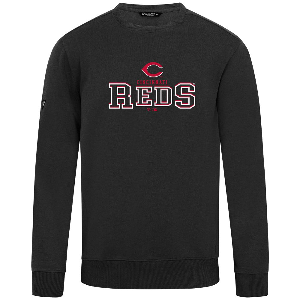 Black Cincinnati Reds Levelwear Zane Journey Sweatshirt