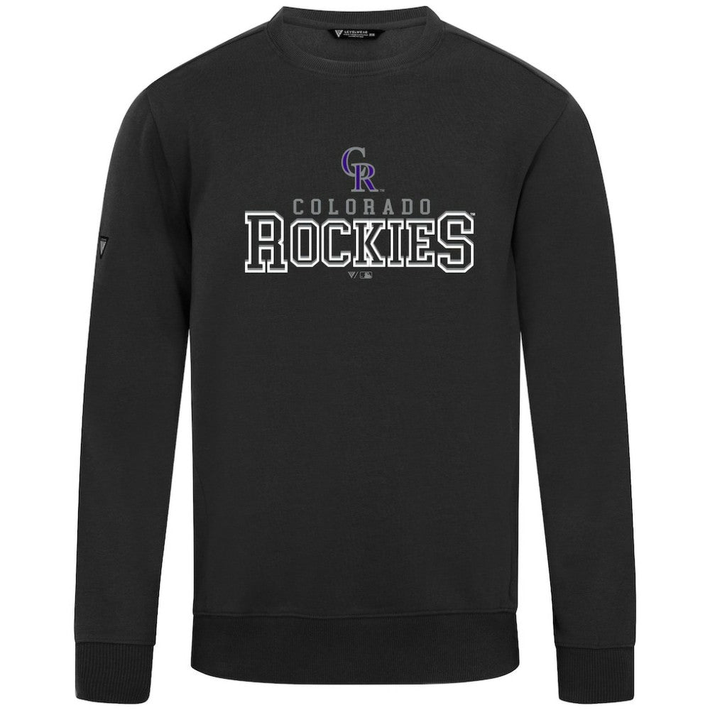 Black Colorado Rockies Levelwear Zane Journey Sweatshirt