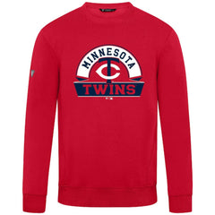 Red Minnesota Twins Levelwear Zane Banner Arch Sweatshirt