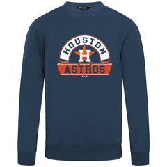 Navy Houston Astros Levelwear Zane Banner Arch Sweatshirt
