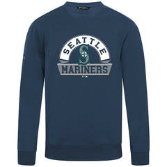 Navy Seattle Mariners Levelwear Zane Banner Arch Sweatshirt