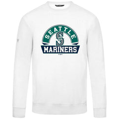 White Seattle Mariners Levelwear Zane Banner Arch Sweatshirt
