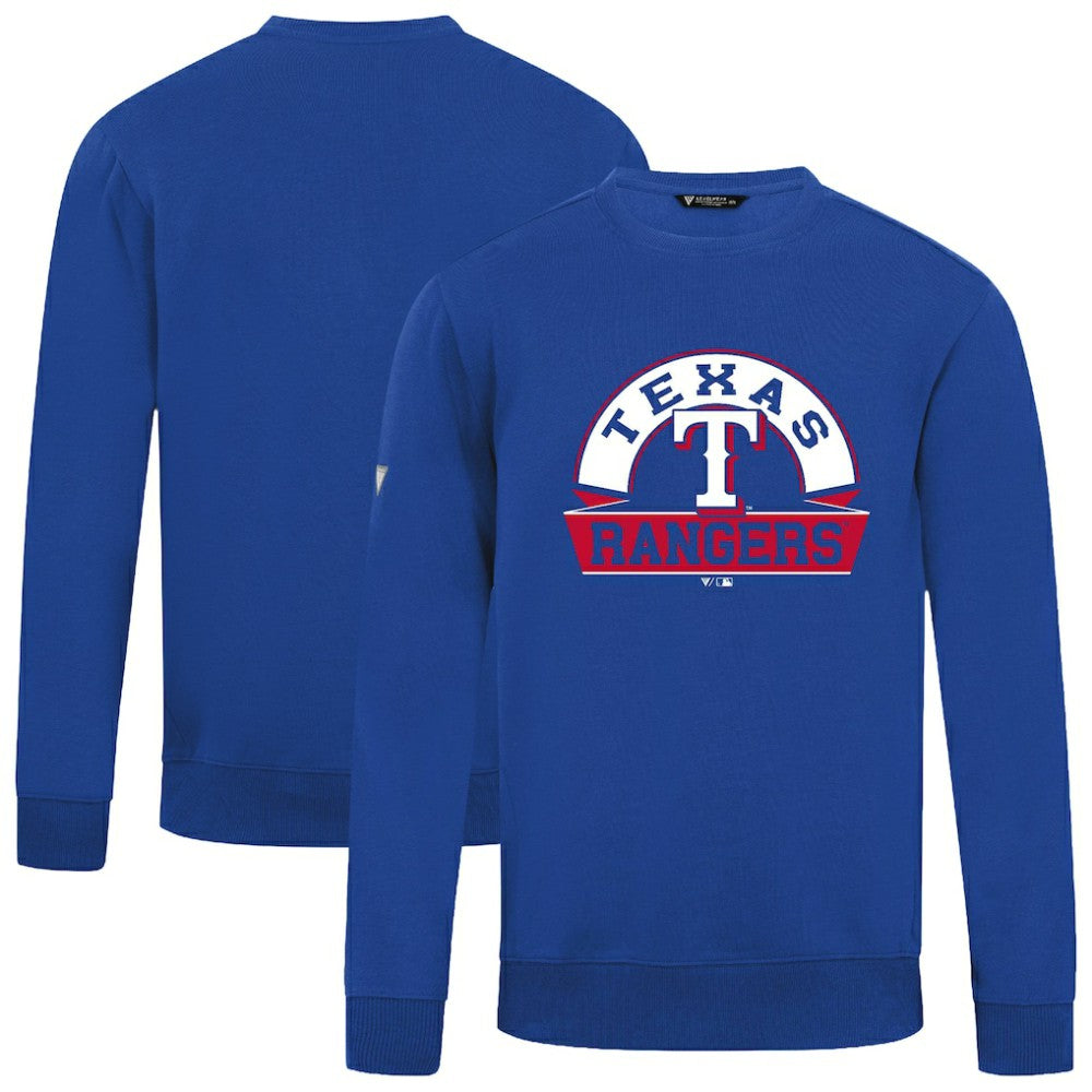 Royal Texas Rangers Levelwear Zane Banner Arch Sweatshirt