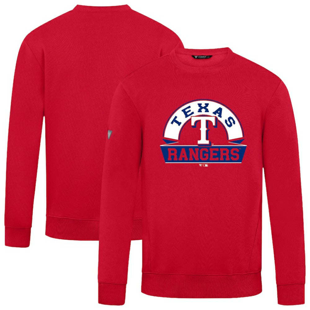 Red Texas Rangers Levelwear Zane Banner Arch Sweatshirt