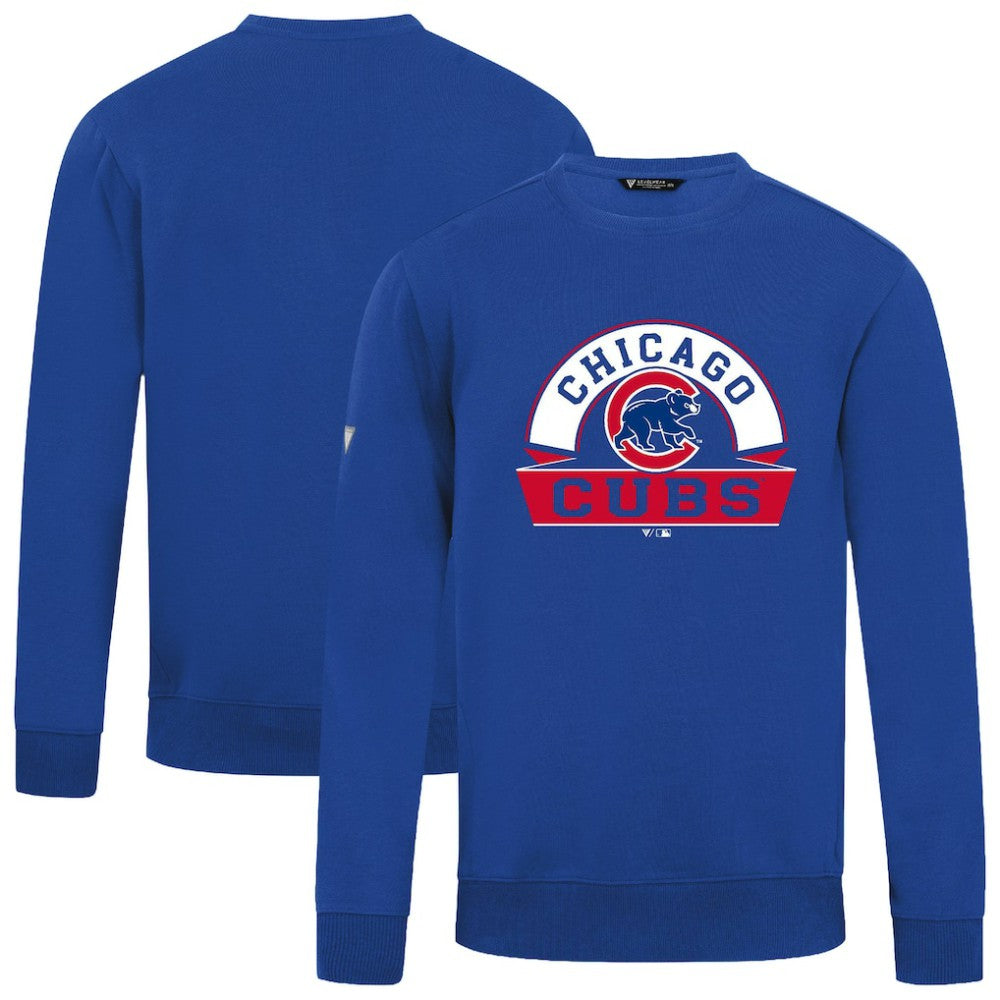 Royal Chicago Cubs Levelwear Zane Banner Arch Sweatshirt